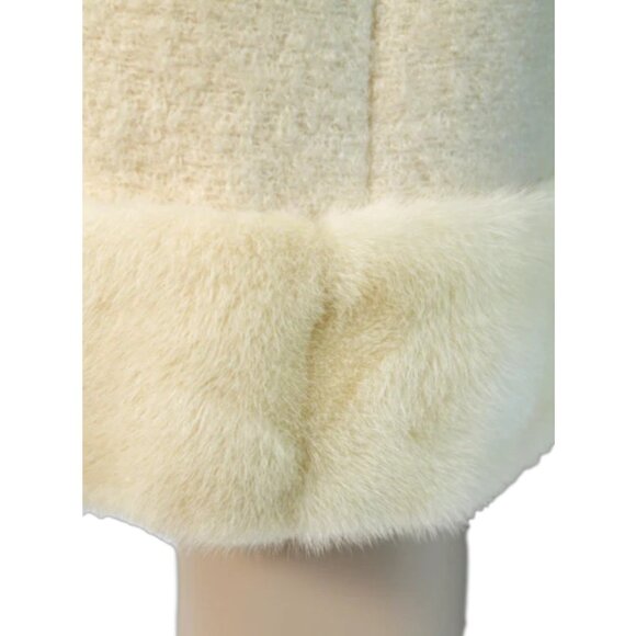 VINTAGE BERROCO Mink/Wool Bouclé Coat - Picture 8 of 9